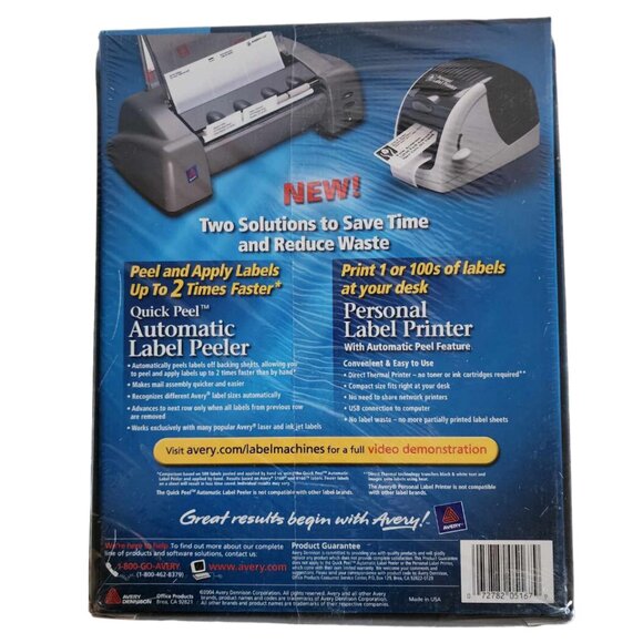 NWT Avery White Mailing Labels 1/2" x 1 3/4" Laser 5167 8000 labels - Picture 2 of 2